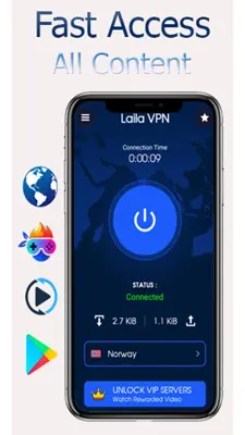 Laila VPN - Secure, Safe, Fast android App screenshot 2